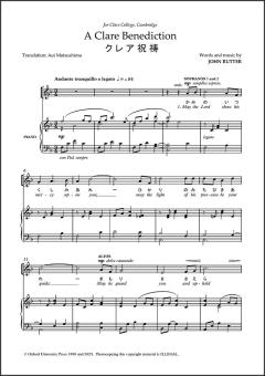 A Clare Benediction (Japanese) 
