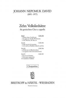 10 Volksliedsätze 1 