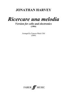 Ricercare una melodia (cello) 