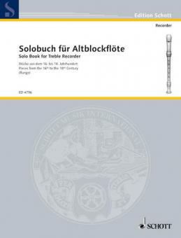 Solobuch für Alt-Blockflöte Band 1 Standard