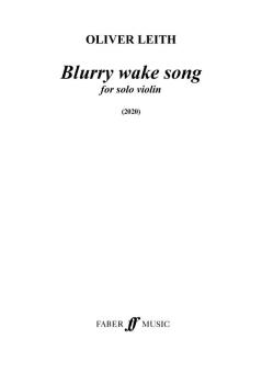Blurry wake song 