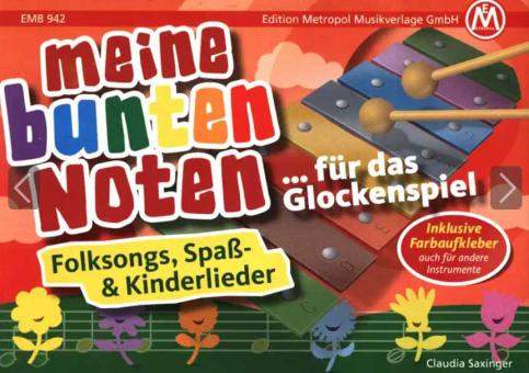 Meine bunten Noten für das Glockenspiel 