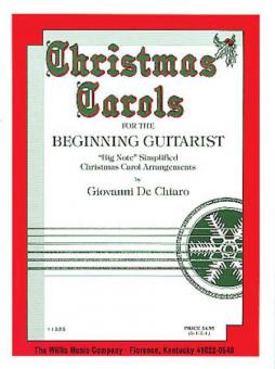 Christmas Carols For The Beginning Guitarist 