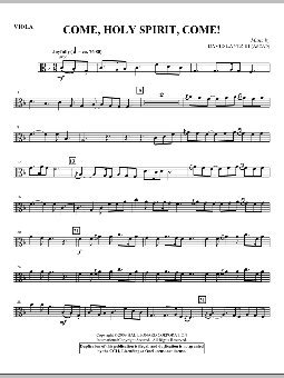 Come, Holy Spirit, Come! - Viola 