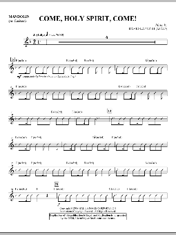 Come, Holy Spirit, Come! - Guitar/Mandolin 