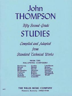 Fifty Second-Grade Studies Piano 