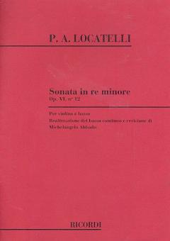 Sonata Da Camera In D Minor Op. 6 No. 12 For Violin And Piano 