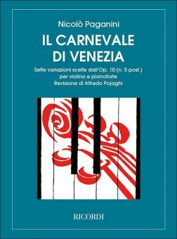 Il Carnevale Di Venezia Seven 7 Variazioni Scelte Violin Piano 