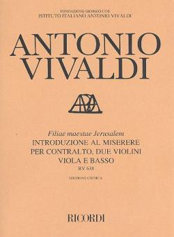 Filiae Maestae Jerusalem Introduzione Al Miserere RV638 