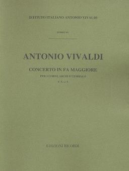 Concerto F Major 2 Horns, Strings And Continuo RV538 