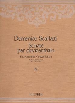 Sonate Per Clavicembalo Vol. 6 Critical Edition Harpsichord Sonatas 