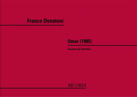 Omar For 2 Pezzi 1985 per Vibraphone 