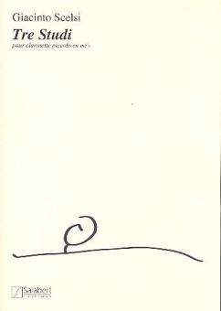 Tre Studi Three 3 Studies For E Flat Clarinet 
