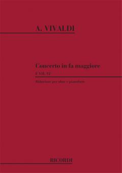 Concerto F Major Oboe With Piano Reduction RV457 FVII#12 