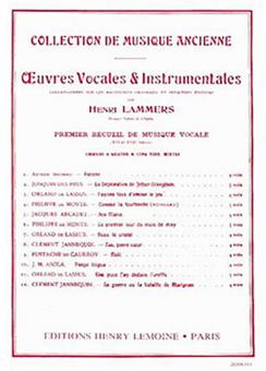 Oeuvres vocales et instrumentales 