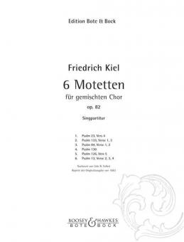 Sechs Motetten op. 82 