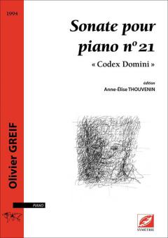 Sonate pour piano no 21, "Codex Domini" 