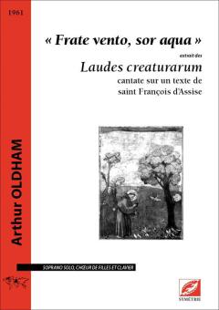 Frate vento, sor aqua, extrait des Laudes creaturarum 