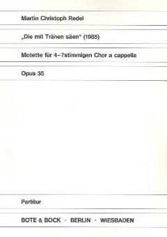 Die mit Tränen säen op. 35 