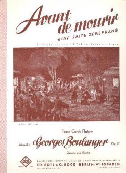 Eine Saite zersprang op. 17 