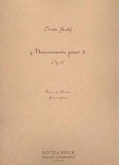 Mouvements pour 2 op. 27 