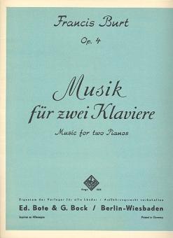 Musik für zwei Klaviere op. 4 
