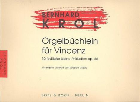 Orgelbüchlein für Vincenz op. 66 Download