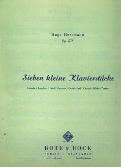 7 kleine Klavierstücke op. 57b 