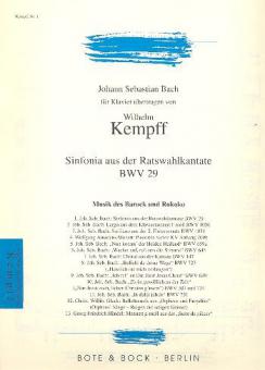 Sinfonia aus der Ratswahlkantate BWV 29 