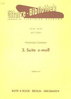 Suite Nr. 3 e-Moll 