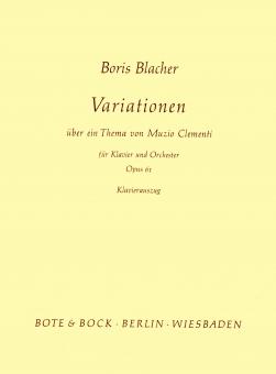 Variationen über ein Thema von Muzio Clementi op. 61 