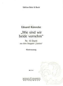 Wie sind wir beide vornehm 