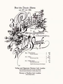 3 Lieder nach Gedichten von Carl Busse op. 31/1 