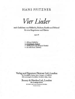 4 Lieder op.29 Nr. 2 