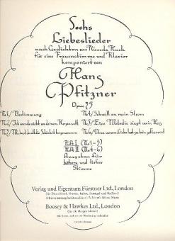 6 Liebeslieder op. 35 Heft 1 