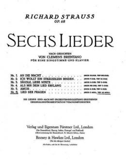 Lied der Frauen (tief as-Moll) 