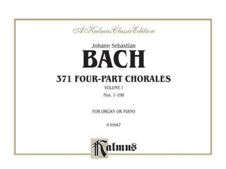 371 Four-Part Chorales Vol. 1 