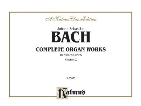 Complete Organ Works Vol. 9 Standard