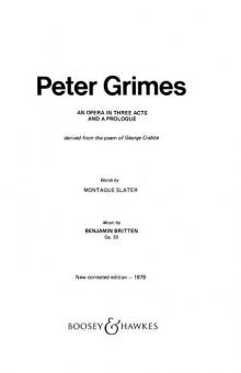Peter Grimes op. 33 