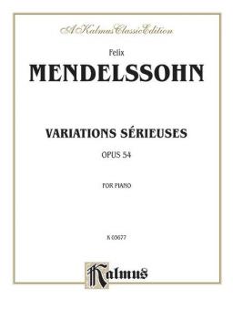 Variations sérieuses, Op. 54 Standard