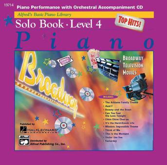 Alfred's Basic Piano Course: Top Hits! CD For Solo Book, Level 4 