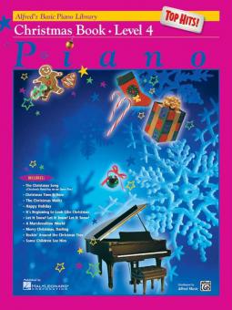 Alfred's Basic Piano Course: Top Hits! Christmas Book 4 