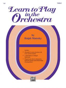 Learn to Play in the Orchestra Book 1 