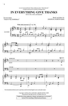 In Everything Give Thanks Download