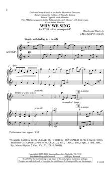 Why We Sing Download