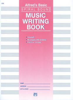 12 Stave Music Writing Book 