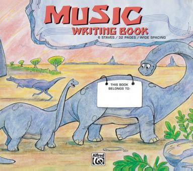Alfred's Basic Music Writing Book-Wide Lines, 32 pages 