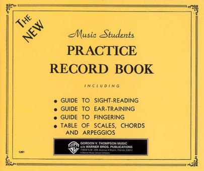 The New Music Students Practice Record Book 