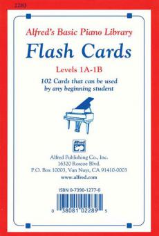 Alfred's Basic Piano Library: Flash Cards, Levels 1A & 1B 