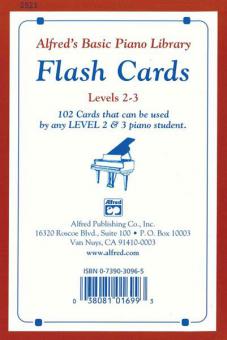 Alfred's Basic Piano Course: Flash Cards, Levels 2 & 3 
